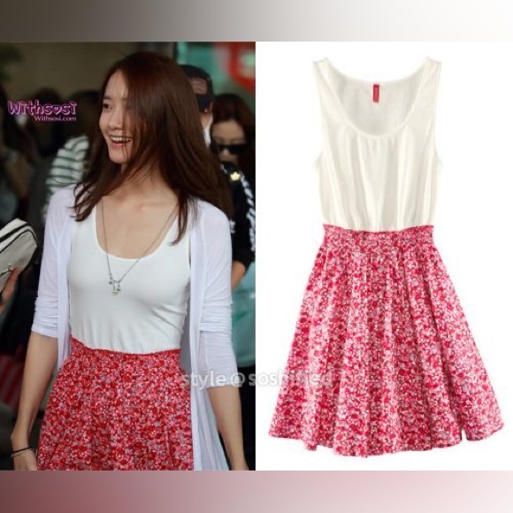 H&M Divided Jersey Floral Dress ASO SNSD Yoona - Picture 5 of 5